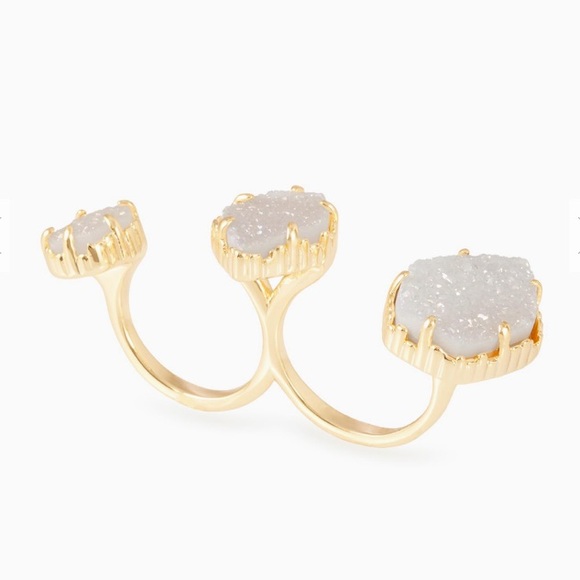 Naomi Gold Double Kendra Scott Ring - Picture 2 of 4